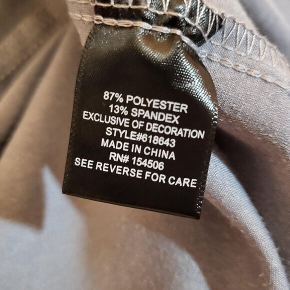 Curations Open Jacket Faux Suede XL Embroidered Light Blue - Picture 6 of 7